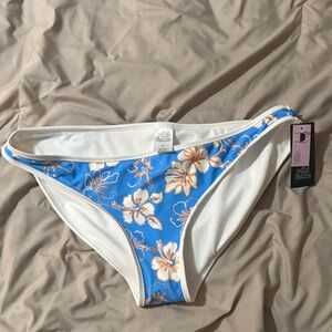 Wild Fable Blue and White Floral Bikini Bottom